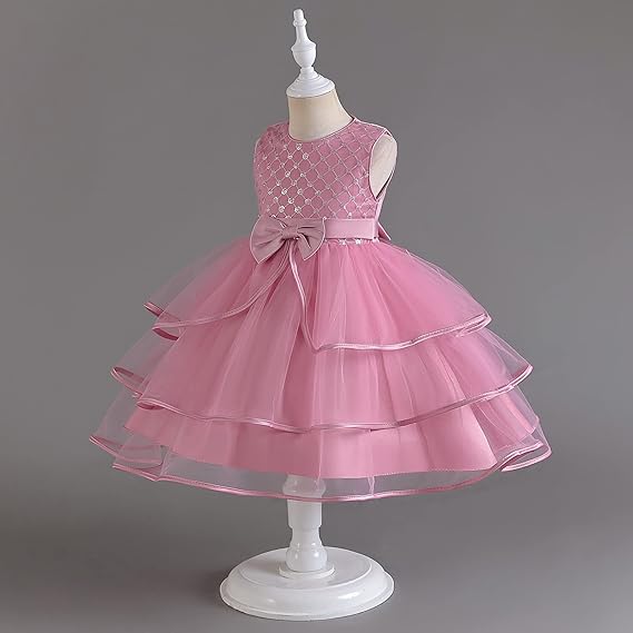 Kids Baby Girls Shoulder Floral Dresss 1487602 - TUZZUT Qatar Online Shopping