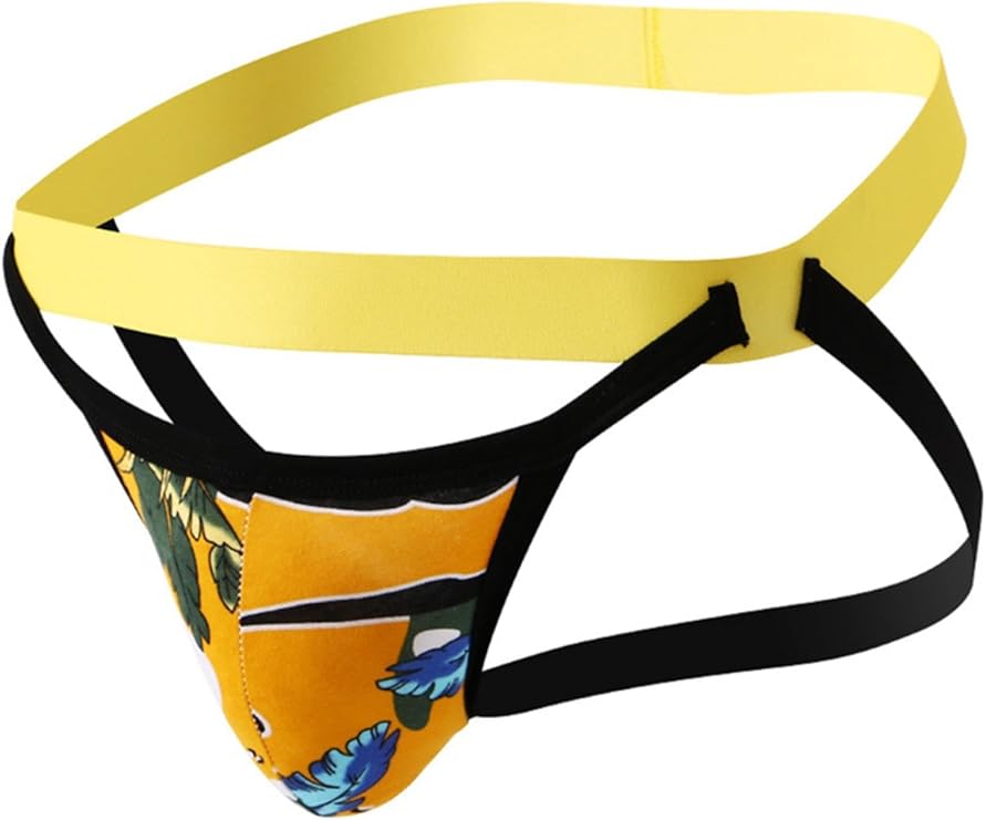 Men's Thong String Homme Sexy Front Hollow Bag Underwear S4818803