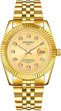 Men's Fashion Watches Diamonds Classic Design Stainless Steel Strap Watch