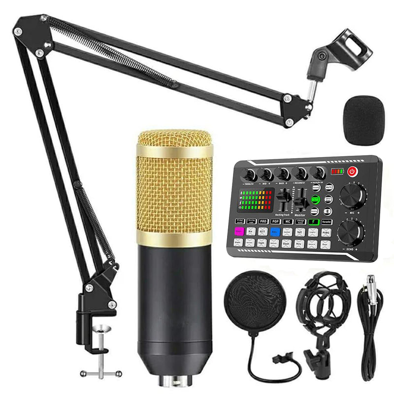 Professional Live Sound Card Condenser Microphone 988BM800-KIT