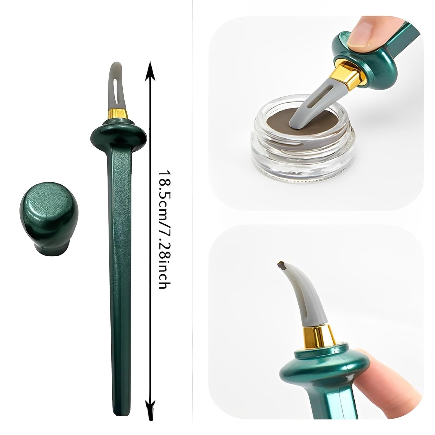 Silicone Waterproof Eyeliner Brush With Eyeliner Gel Silicone Waterproof Eyeliner Brush With Eyeliner Gel