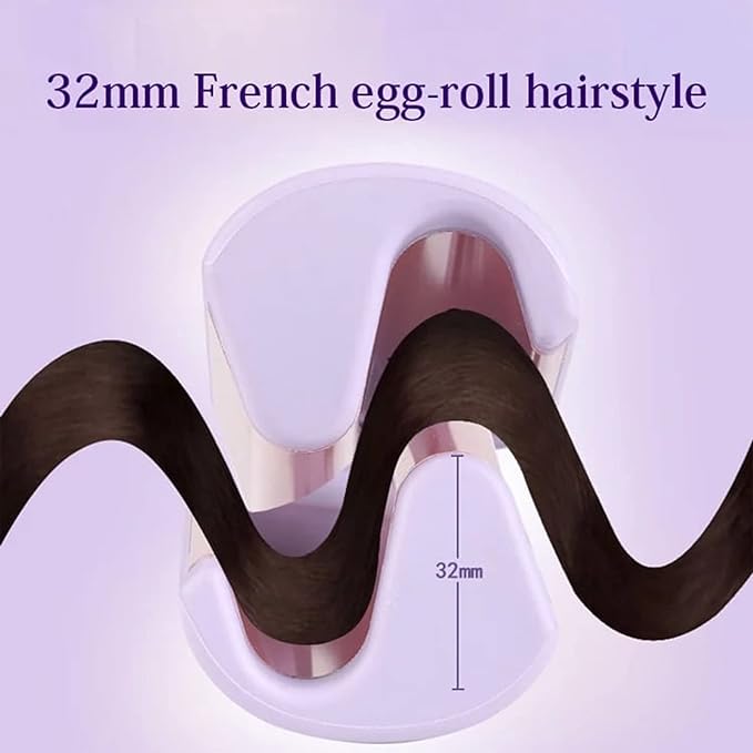 French Egg Roll Hairstyle iron V-shaped Hair Curler 32mm Big Deep Wave EJ -818 - Tuzzut.com Qatar Online Shopping