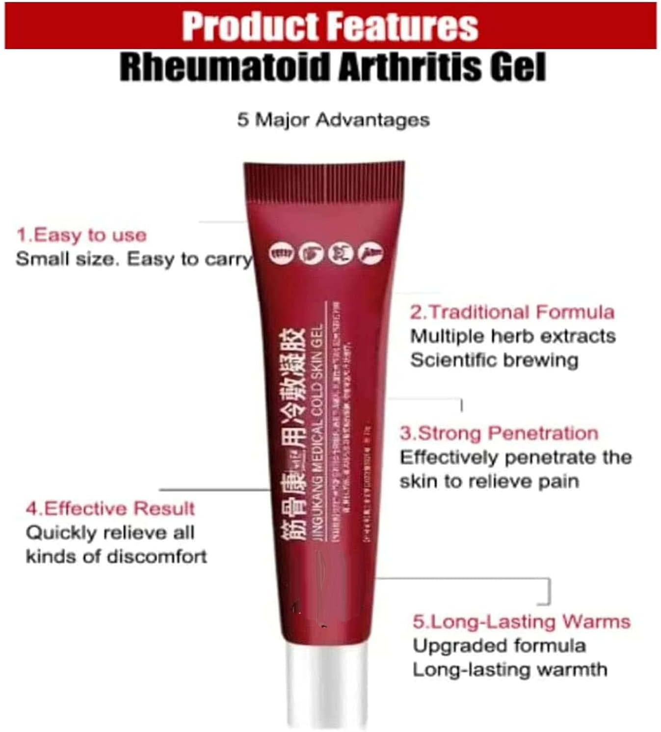 Jingukang Cold Compression Gel for Tendons and Bones 20g Jingukang Cold Compression Gel for Tendons and Bones 20g