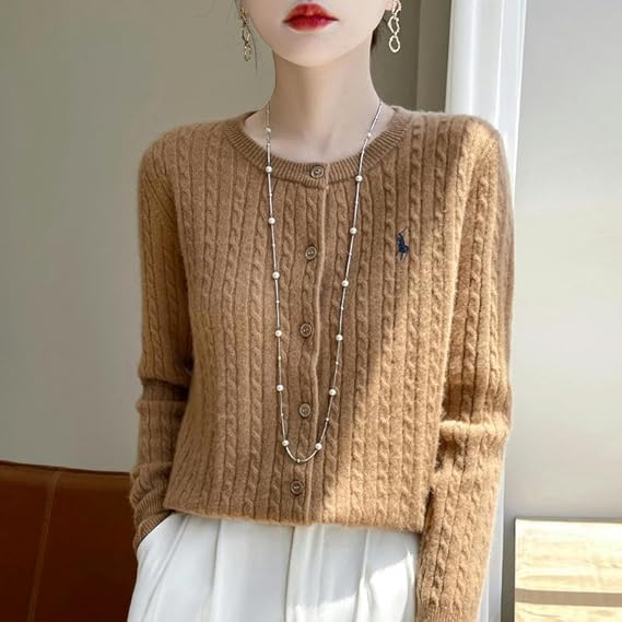 Twisted Round Neck Knitted Sweater KS8945 Twisted Round Neck Knitted Sweater KS8945