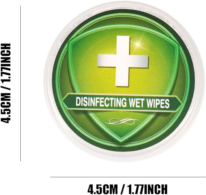 50 Pcs Push-Style Compressed Disinfecting Wet Wipes