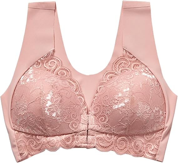 Front Closure Bras for Women Plus Size Wireless Push Up Tshirt Bras Full Coverage Stretchable Straps Bracieres B108871 Front Closure Bras for Women Plus Size Wireless Push Up Tshirt Bras Full Coverage Stretchable Straps Bracieres B108871