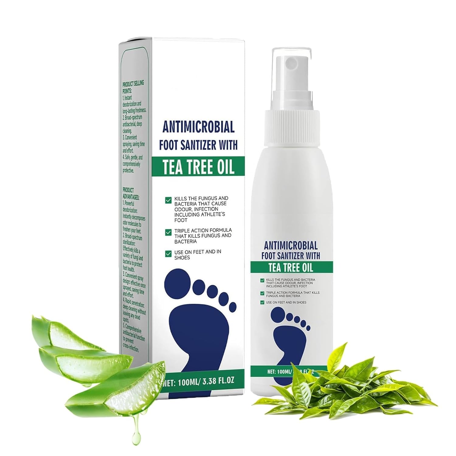 Ximonth Foot Sanitiser with Tea Tree Oil, Tea Tree Oil Feet Spray