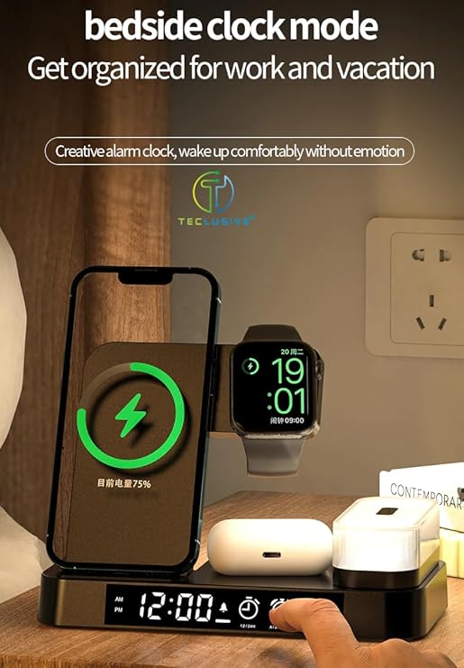 30W Fast Charging 4 in 1 Wireless Charger - TUZZUT Qatar Online Shopping