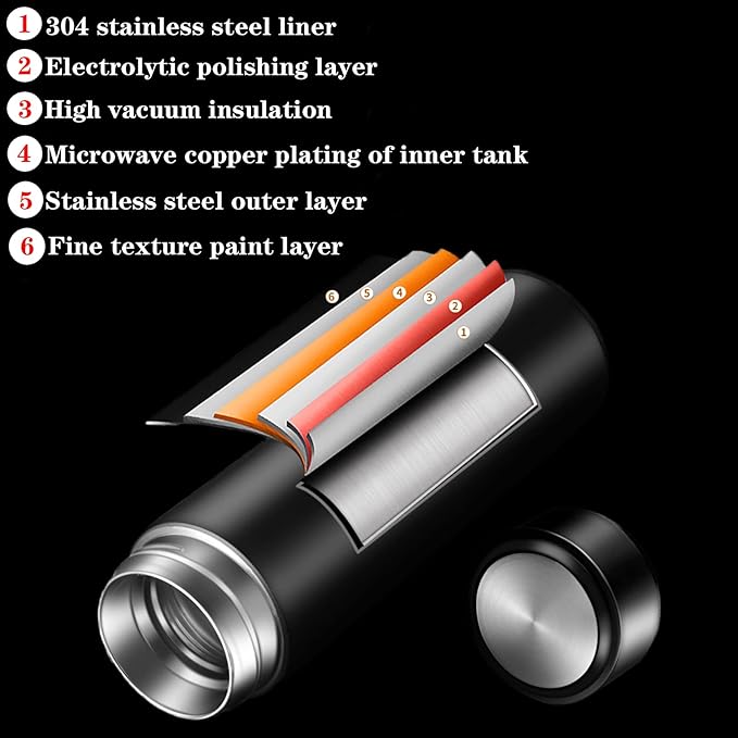 Stainless Steel Vacuum Flask Bottle - 500ml Stainless Steel Vacuum Flask Bottle - 500ml