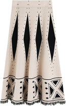 Elegant Fashion High Waist Printed Skirt 58038 - TUZZUT Qatar Online Shopping