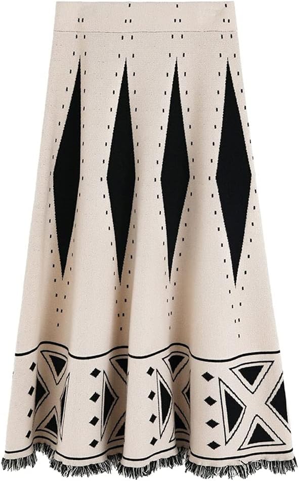 Elegant Fashion High Waist Printed Skirt 58038 - TUZZUT Qatar Online Shopping