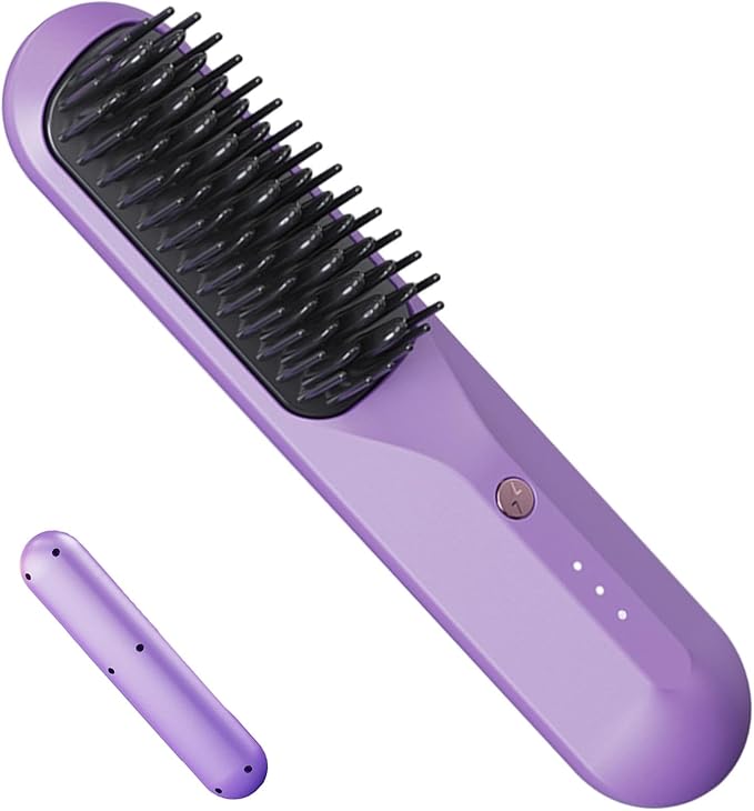 Portable Hair Straightening Comb with USB Charging