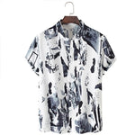 Men Short sleeveTie Dye Printed Shirt S4097266 2XL - TUZZUT Qatar Online Shopping