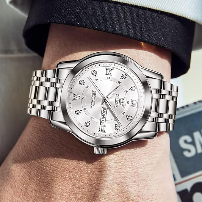 OLEVS Classic Business Stainless Steel Silver Watch W7522 OLEVS Classic Business Stainless Steel Silver Watch W7522
