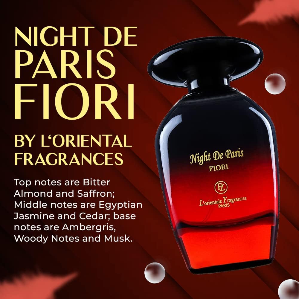 Night De Paris Fiori 100ml Unisex Perfume by L'ORIENTALE FRAGRANCES Night De Paris Fiori 100ml Unisex Perfume by L'ORIENTALE FRAGRANCES