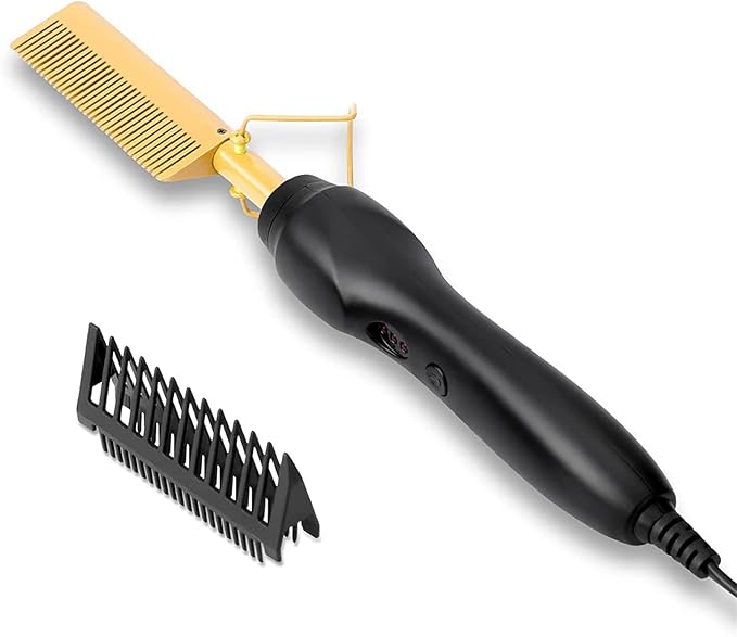 Gold Ceramic Professional Straightening Comb 176804 Gold Ceramic Professional Straightening Comb 176804