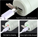 4 in 1 Handheld Electric Vegetable Cutter Set, Portable Mini Wireless Food Processor with Brush, Gatling Vegetable Cutter Electric Garlic Chopper for Garlic Pepper Chili Onion Celery Ginger M