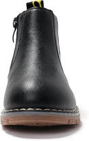 Boys Girls Boots Waterproof Lace Up Kids Cowboy Boots Toddler Boots With Side Zipper for Kids.    19628528 - TUZZUT Qatar Online Shopping