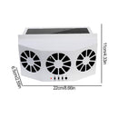 Solar-Powered Car Ventilation Fan - TUZZUT Qatar Online Shopping