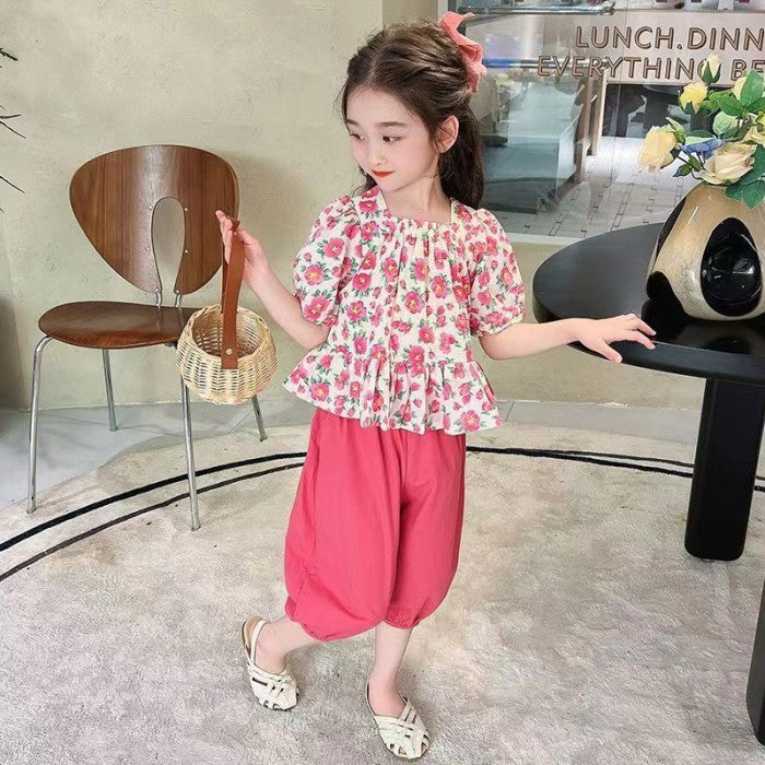 Summer Baby Girls Shirt Pants Toddler Set 574275 Summer Baby Girls Shirt Pants Toddler Set 574275