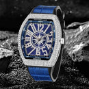 Diamond Dial Strap Quartz Sports Watch W7502 - TUZZUT Qatar Online Shopping