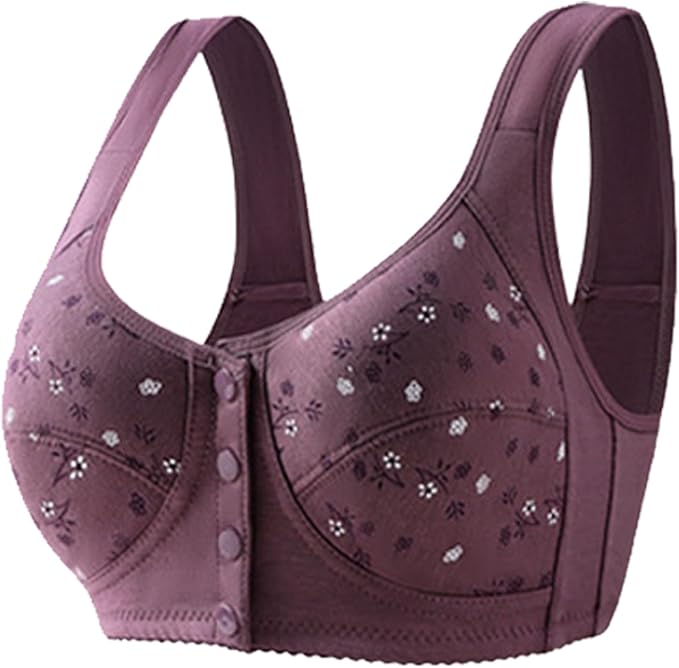 Bra with Front Closure for Easy Wearing, No Steel Ring, Comfortable Button with U-shaped Bra   B8807 - TUZZUT Qatar Online Shopping