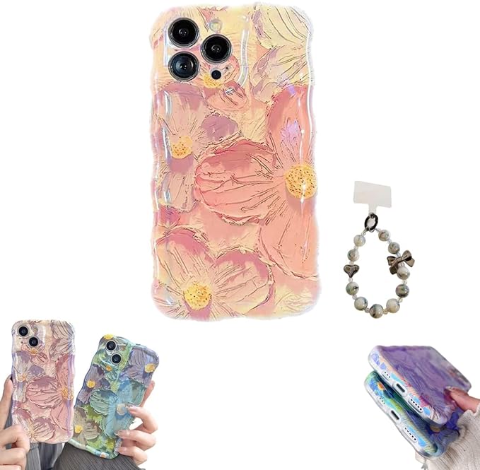 Colorful Oil Painting Exquisite Phone Case for iPhone 14 PRO - Tuzzut.com Qatar Online Shopping