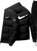 Men's Sportswear Letter Printed Jacket and Pants S89016701 XL - TUZZUT Qatar Online Shopping