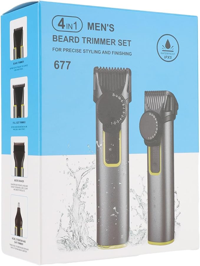 4 in 1 Men's Beard Trimmer Set 677