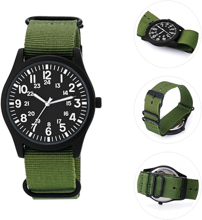 Women's Gift Mens Wrist Watch Nylon Band Watch Adjustable Business Analogou Casual Watch S3620953 - Tuzzut.com Qatar Online Shopping