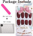 Campsis Matte False Nails Solid Color