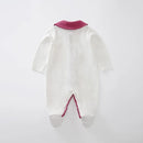 Baby clothes lace collar Footsies Cotton Long Sleeve Baby girls romper Infant pajamas 0-3M 19847458 - Tuzzut.com Qatar Online Shopping