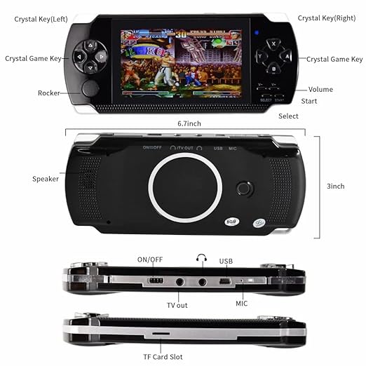 Gameson PSP Built-in Games MP4 Player Tv Out PortableMulti Pupose Retro X6
