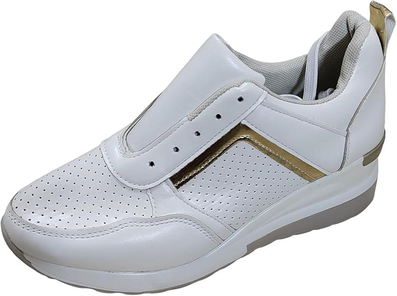 Womens Lace-up Wedge Sneaker WS0040