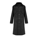 Mens Winter Warm Trench Coat Oversize Faux Fur Slim Long Jacket PO-22581 - TUZZUT Qatar Online Shopping