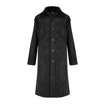 Mens Winter Warm Trench Coat Oversize Faux Fur Slim Long Jacket PO-22581 - TUZZUT Qatar Online Shopping