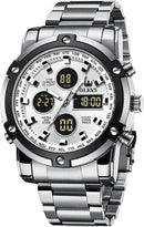 Digital Analog Steel Watch W7529 - TUZZUT Qatar Online Shopping