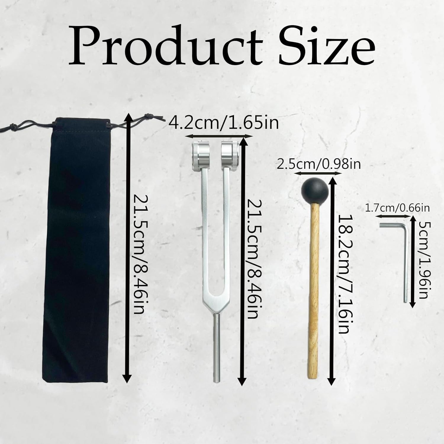 Sound Healing Therapy Tool Set with Silicone Hammer Sound Healing Therapy Tool Set with Silicone Hammer