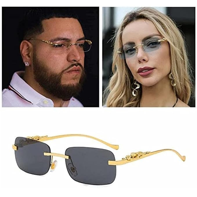Men & Women Rectangle Leopard Arms Sunglasses S4552576 - TUZZUT Qatar Online Shopping