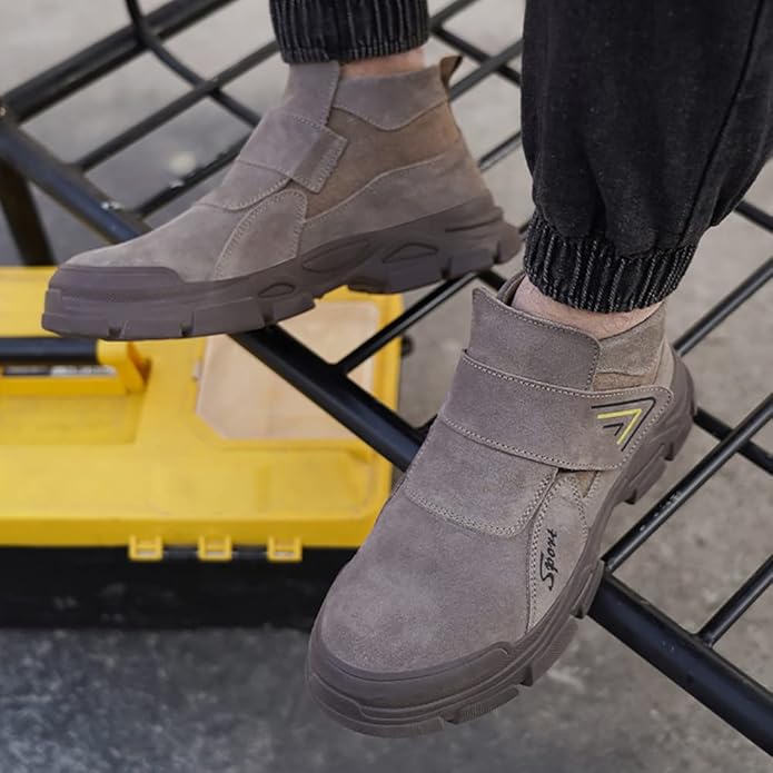 Suede Slip-On Walking Safety Toe 3644 - TUZZUT Qatar Online Shopping