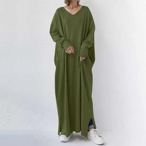 Womens Long Sleeve Dresses Loose Fit Plus Size Dresses 221012 Womens Long Sleeve Dresses Loose Fit Plus Size Dresses 221012