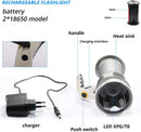 Rechargeable LED High Power Searchlight Metal 3 Mode Long Beam Flashlight Torch Max 8000 Lumens XM-LT6 - TUZZUT Qatar Online Shopping