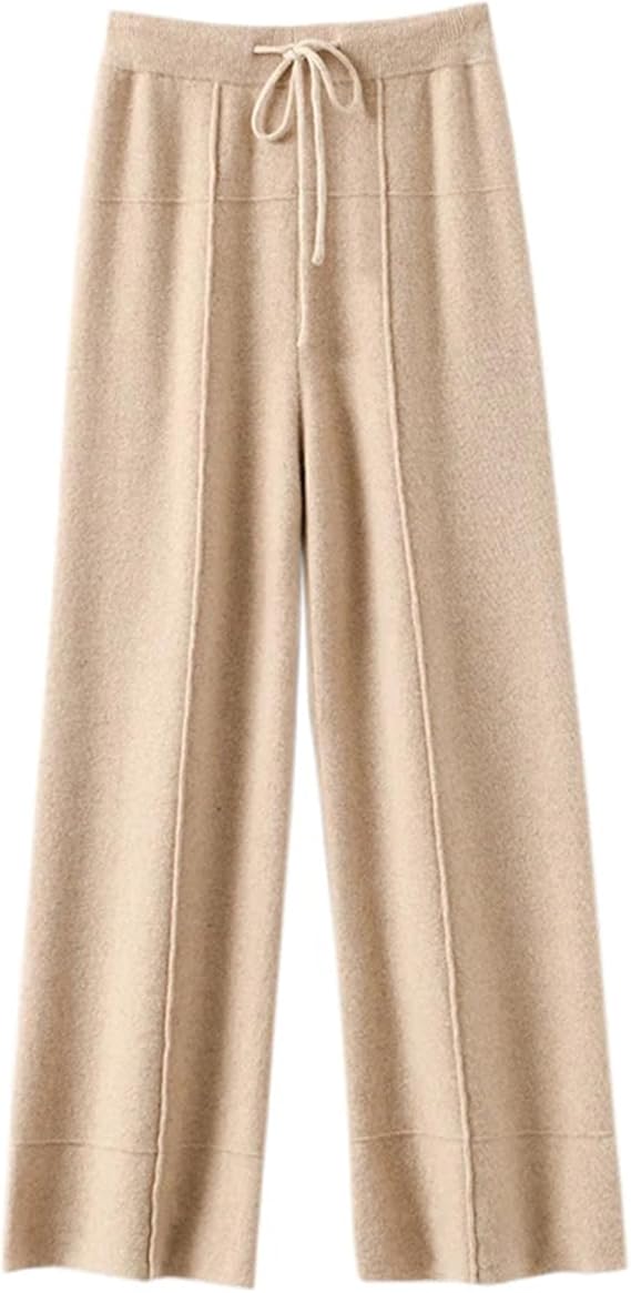 Women's Winter Cashmere Wide Leg Pants 59457 - TUZZUT Qatar Online Shopping