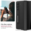 Miimall for Samsung Galaxy Z Fold 5 Case with Privacy Screen Protector, Built-in Convenient Adjustable Kickstand