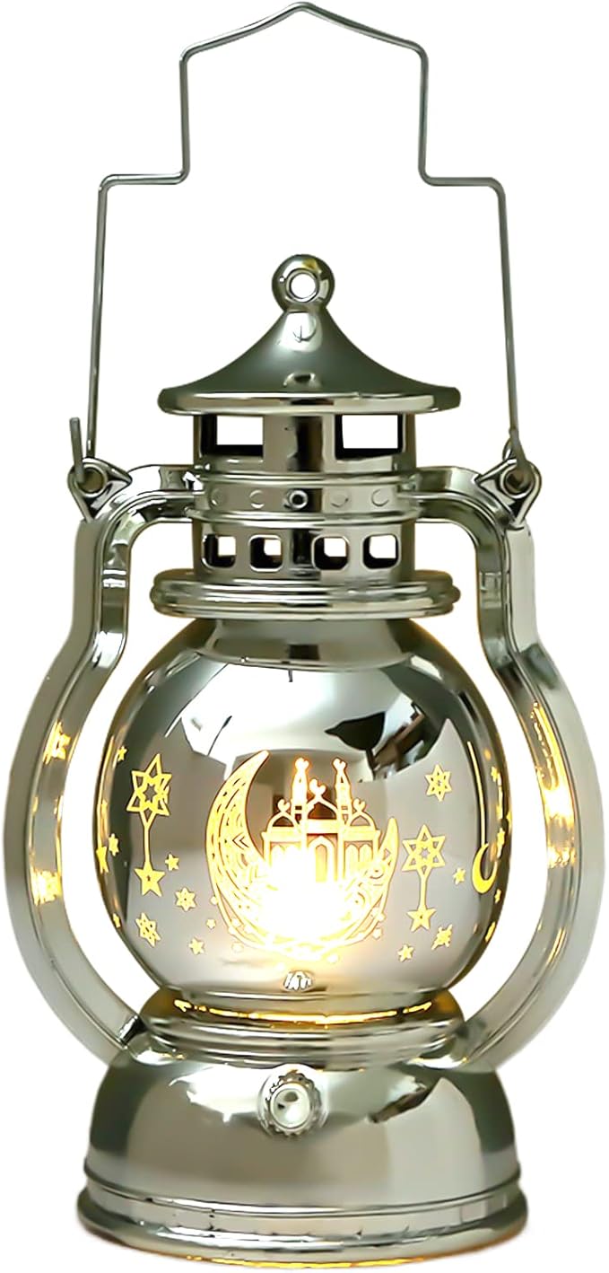 Ramadan Decoration Lantern, Hanging Vintage Lanterns Moon Star Decoration Eid Mubarak Lantern S4846613
