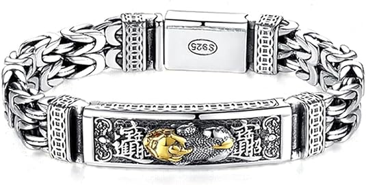 Silver Heavy Bracelet for Men DN2108 - TUZZUT Qatar Online Shopping