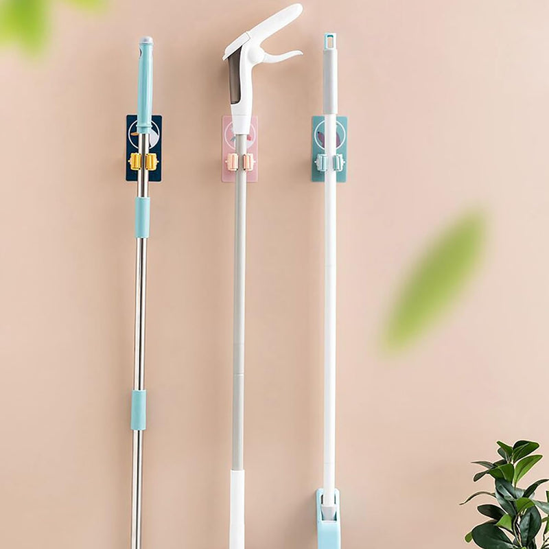 Wall Mounted Broom Clip Mop Grippers 2pcs 1557600 - TUZZUT Qatar Online Shopping