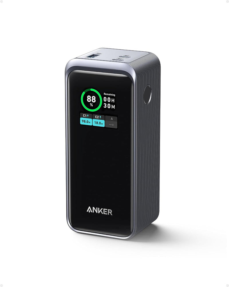Anker Prime 20,000mAh Power Bank / 2 USB-C + 1 USB Input / Built-in Display / 200W Fast Charging A1336
