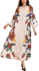 Women Fashion Printed Long Sleeve Gown 56874 - TUZZUT Qatar Online Shopping