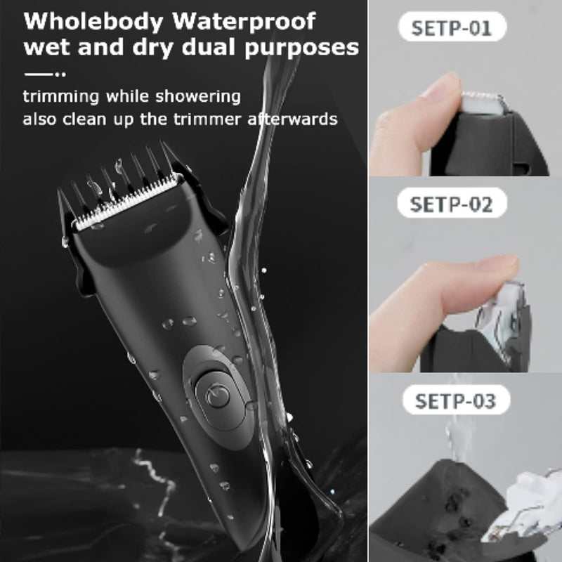 All-in-One Electric Body Groomer for Men - Waterproof ESVD237